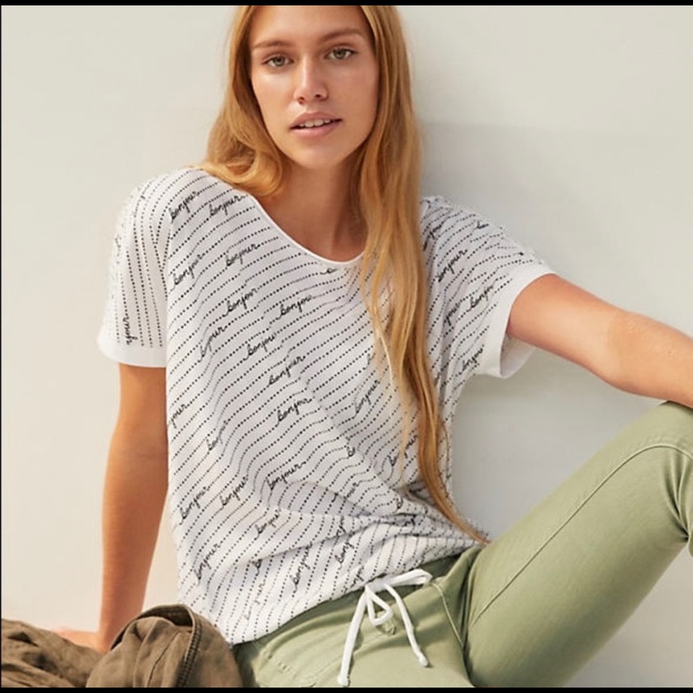 Anthropologie “bonjour” tee